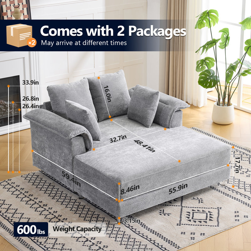 3 Piece Living Room Sets Sofa Sofa Bed & Drawer End Table