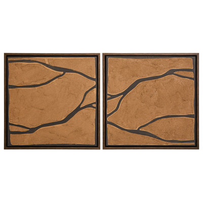 2 Piece Wrapped Canvas Wall Art
