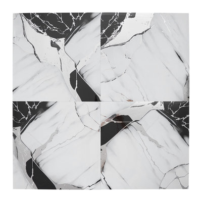 10Pcs Self-Adhesive Marble Pattern Wall Tile Stickers