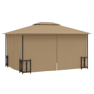 Dakota Fields Gazebo With Sidewalls&Double Roofs 3X4 M Anthracite