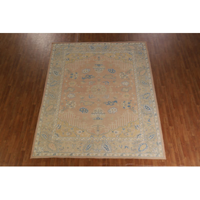 Vegetable Dye Wool Oushak Turkish Area Rug 8x10