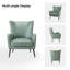 Fauteuil à oreilles en similicuir avec garniture cloutée 30 po Ebbert-667960598