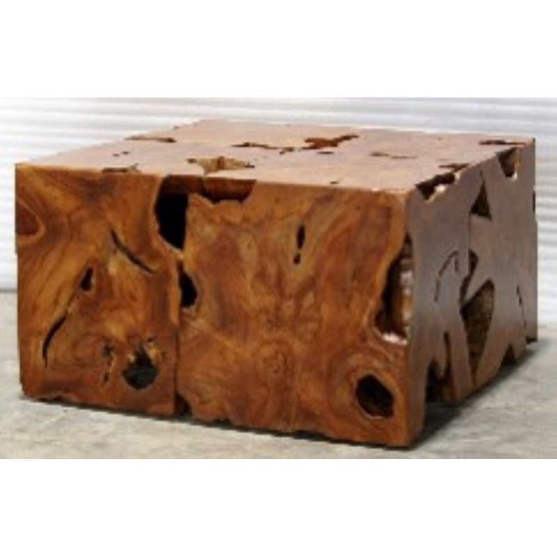 Table basse en bois massif Point