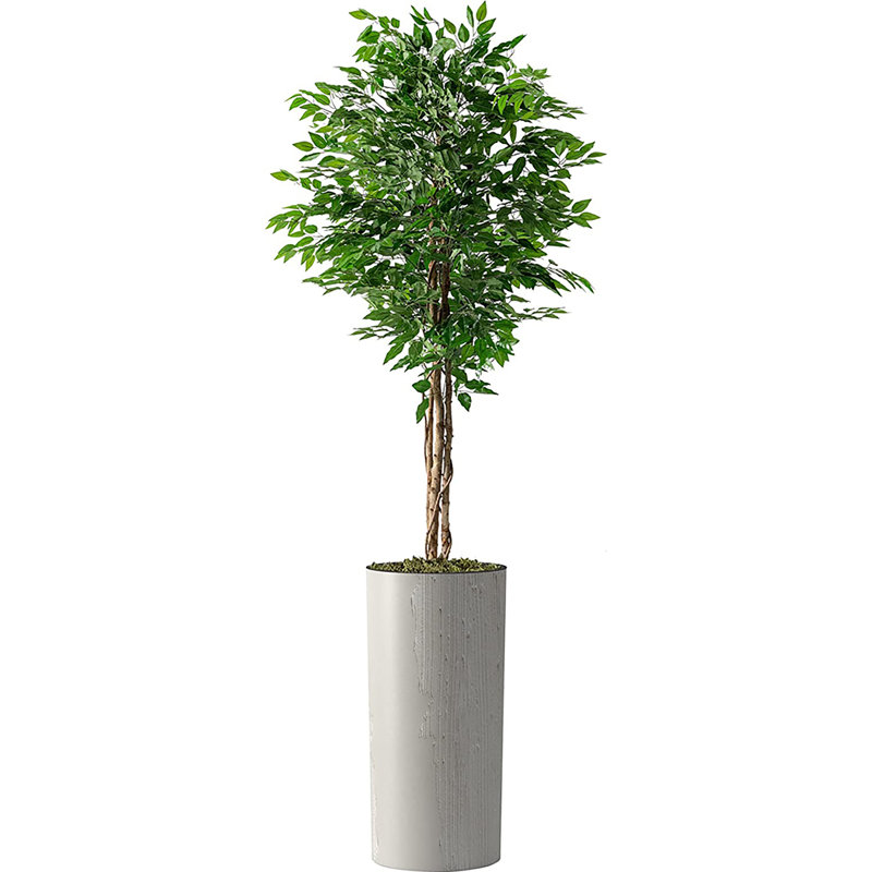 Ficus artificiel en pot 75 po, Vert
