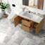 Meuble-lavabo moderne simple 47,24 pouces (doit inclure le meuble-lavabo et le lavabo), armoire en bois aggloméré, rangement mural