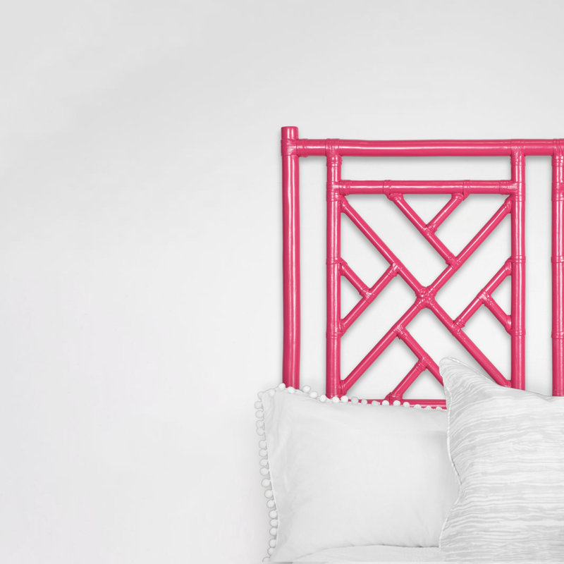 Chippendale Open-Frame Headboard, Hot Pink, Full