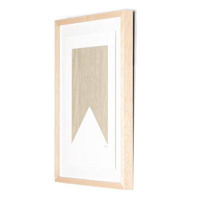 Triangle in Taupe Framed Graphic Art