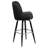 James Metal Barstool with Swivel Vinyl Upholstered Bucket Seat and Footrest-100041928-55850515
