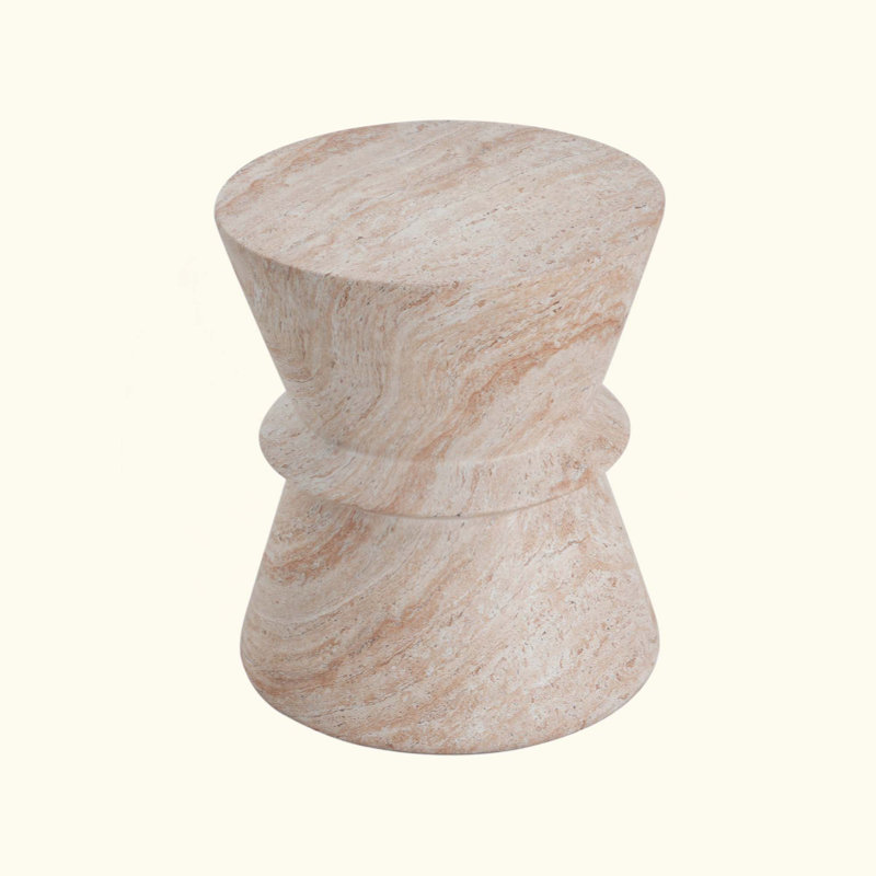 Table d'appoint d'extérieur / d'intérieur en béton léger