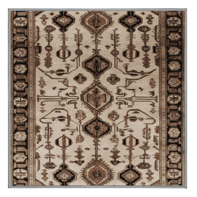 Machine Washable Persian Grey Area Rug