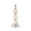 Alfy 58.5cm Living Room Table Lamp with Glass Base, Silk Shade Buffet Bedside Lamp for Bedroom