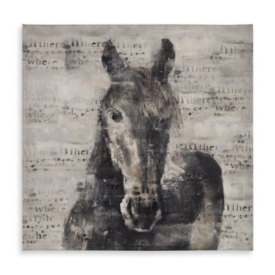 Abstract Horse Tablecloth - Rustic Brown Farm Animal Decor
