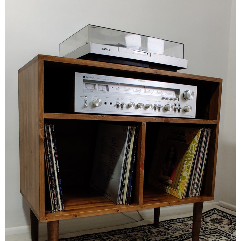 Solid Wood 70cm H Media Cabinet, 70cm H x 80cm W x 40cm D