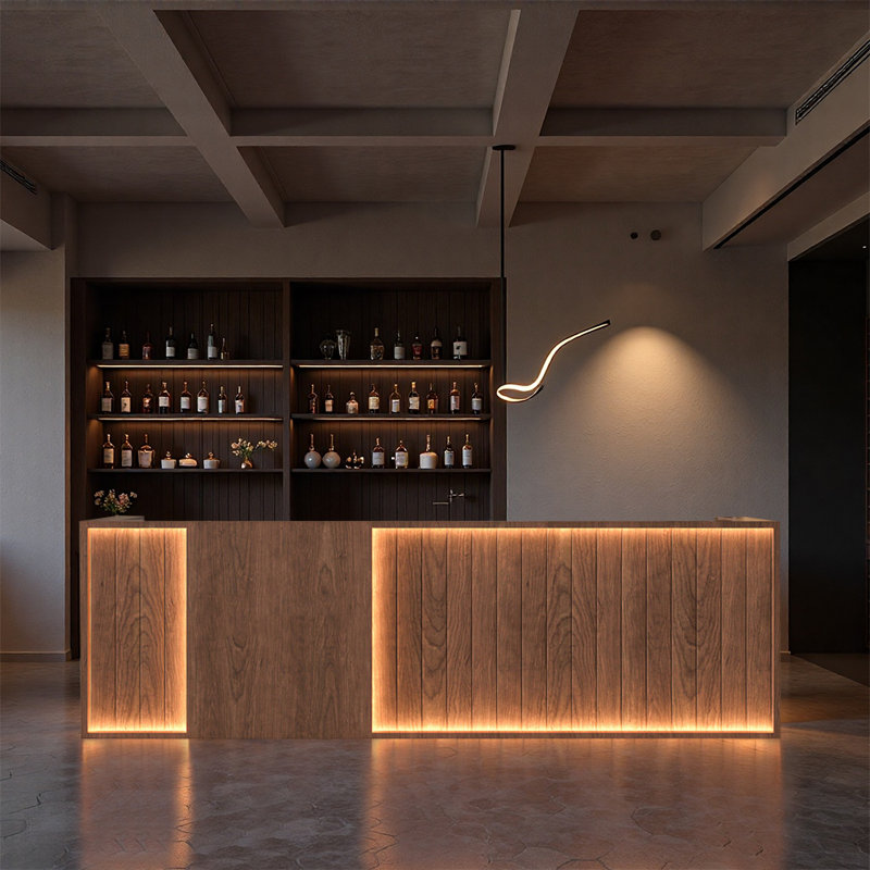 Style élégant Cloutier - Multi-usage classique pour bars, bars, pubs et salles de divertissement, Brown