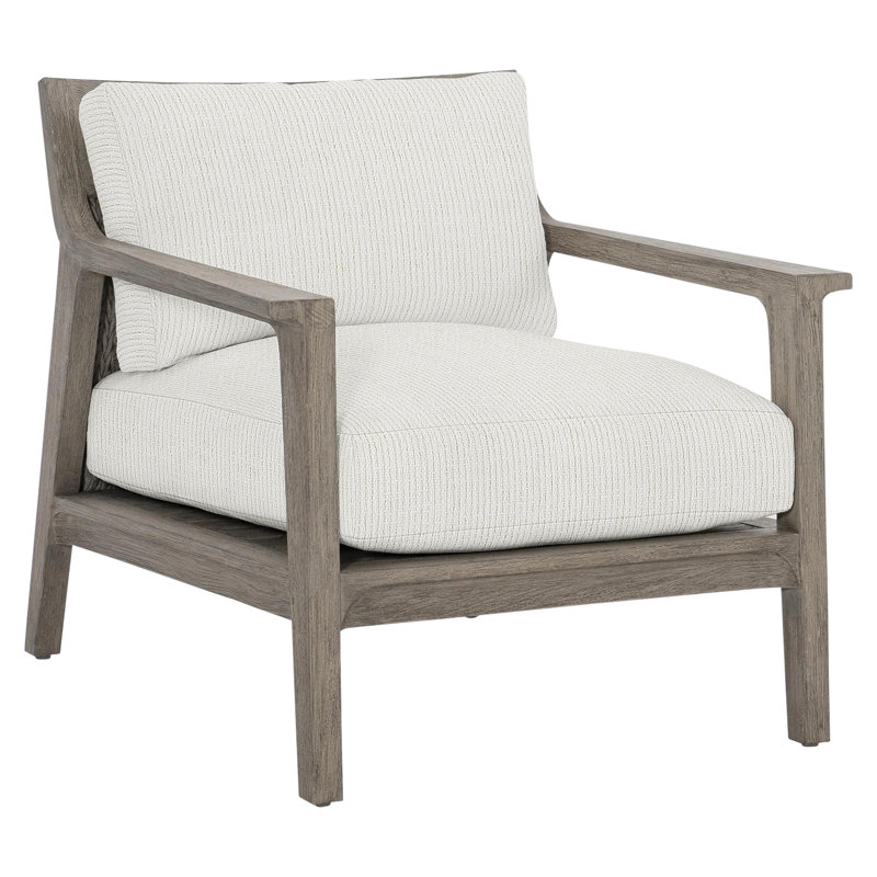 Ibiza Patio Chair with Cushions, Cream Outdoor Poly 6070-002