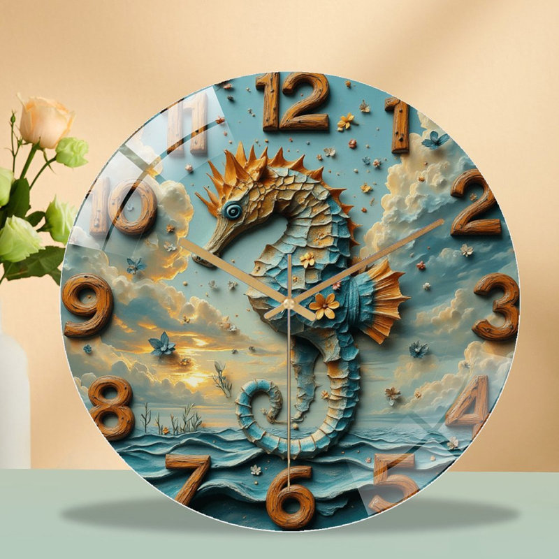 Horloge murale Seahorse