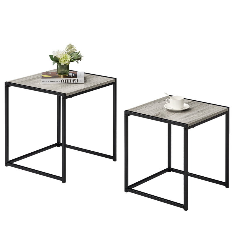 Sylvie 2 Piece Nest of Tables, Grey