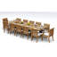 Giva Outdoor 13 - Piece Teak Dining Set