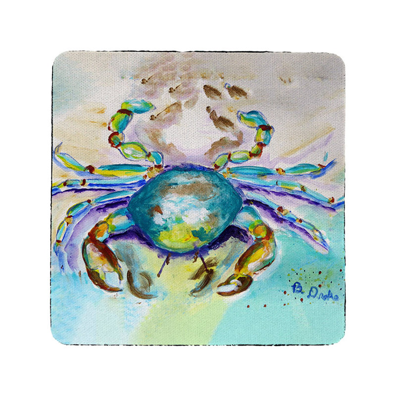 Square Non-Slip Rubber Coaster Set of 4
