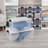 Sterilite 70 Qt Clear Plastic Stackable Storage Bin w/ White Latch Lid, 12 Pack-115280927