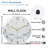 Snowflake-Clock-Face-With - 12'' Modern Glass Wall Clock
