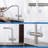 KIBI Circular 2-in-1 Single Hole Pull Out Kitchen Faucet-92622805