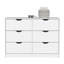 Commode H 30 po, commode 4 tiroirs avec 2 armoires inférieures, commode blanche-543982320