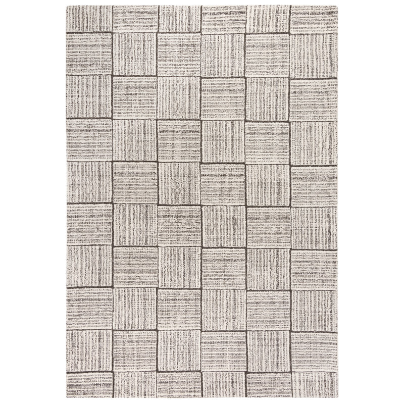Kaavya Wool Geometric Indoor Rug, Rectangle 5' x 7'6"