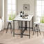 Table de bar étroite 35 po, table de pub pour la salle à manger, tables de bar avec structure en métal robuste