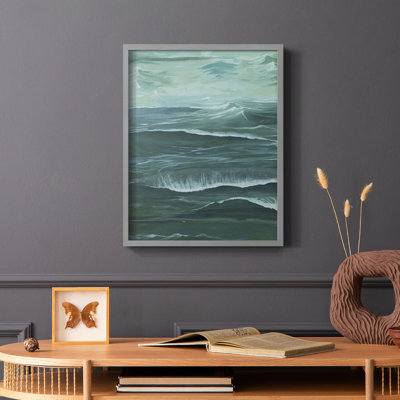 Sandbar Break II, reproduction encadrée - bois massif