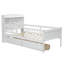 Lit plateforme simple (blanc)