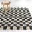 Green Modern Checkered Area Rug-1542837604