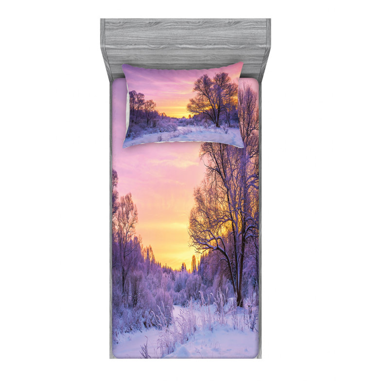 Microfiber Sheet Set, Twin XL Sheet Set with Fitted Sheet