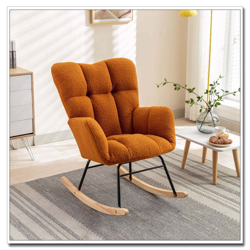 Chaise berçante Teddy, Caramel