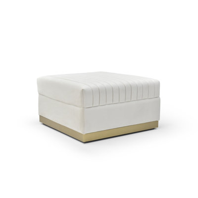 Werbel Velvet Ottoman