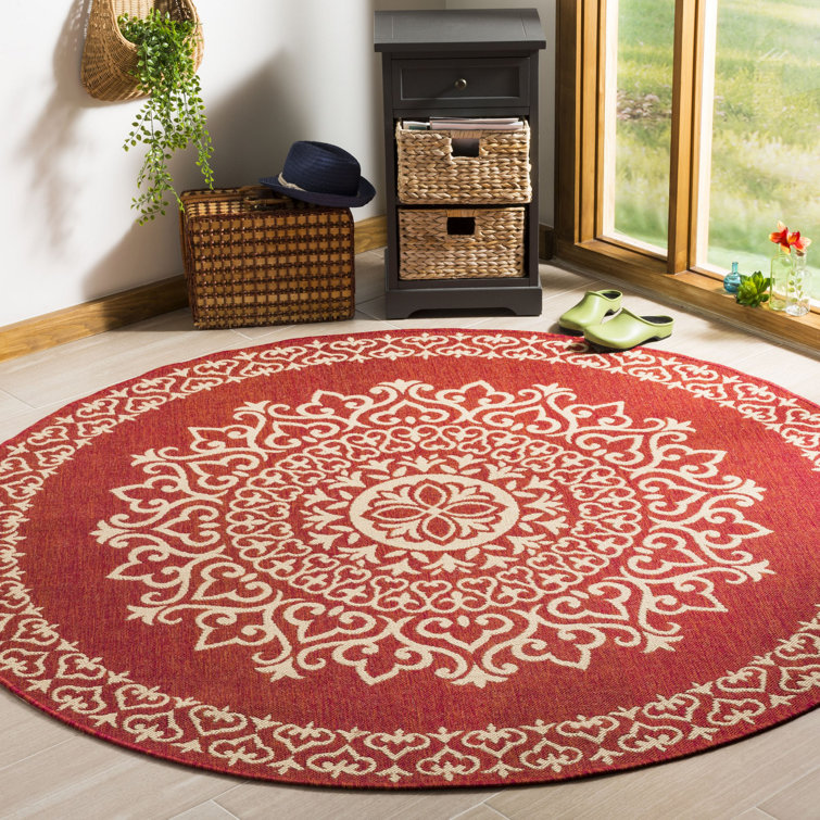 Burnell Performance Ikat Indoor/Outdoor Area Rug