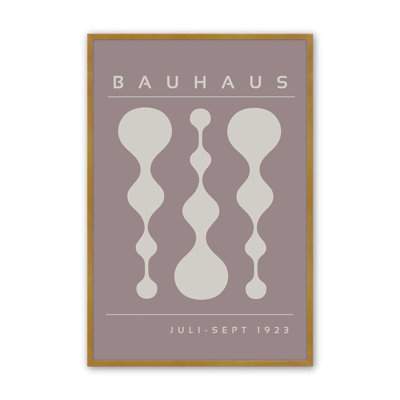 «Warm Taupe» rétro, affiche de Bauhaus II