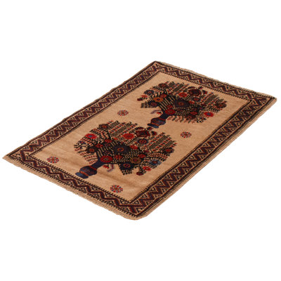 Tapis brun clair 2 pi 11 po x 4 pi 8 po Torben