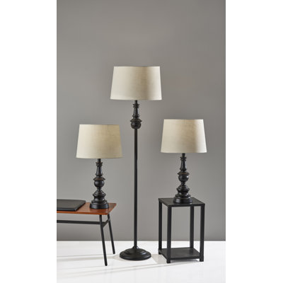 Chiu 60'' Black Column Floor Lamp
