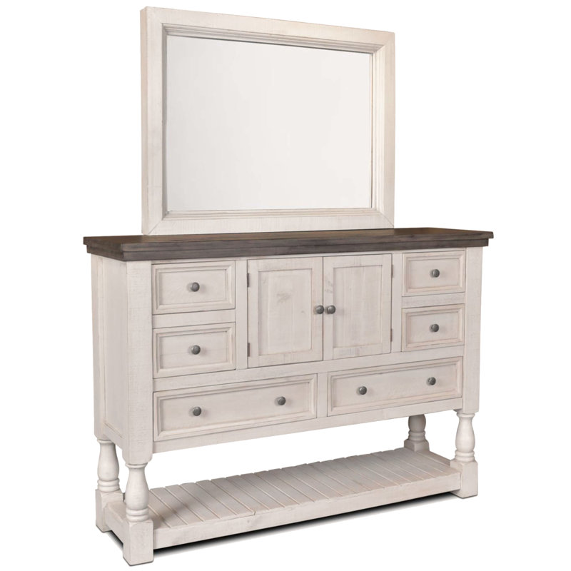 Rustic French 63'' W 6 - Drawer Dresser
