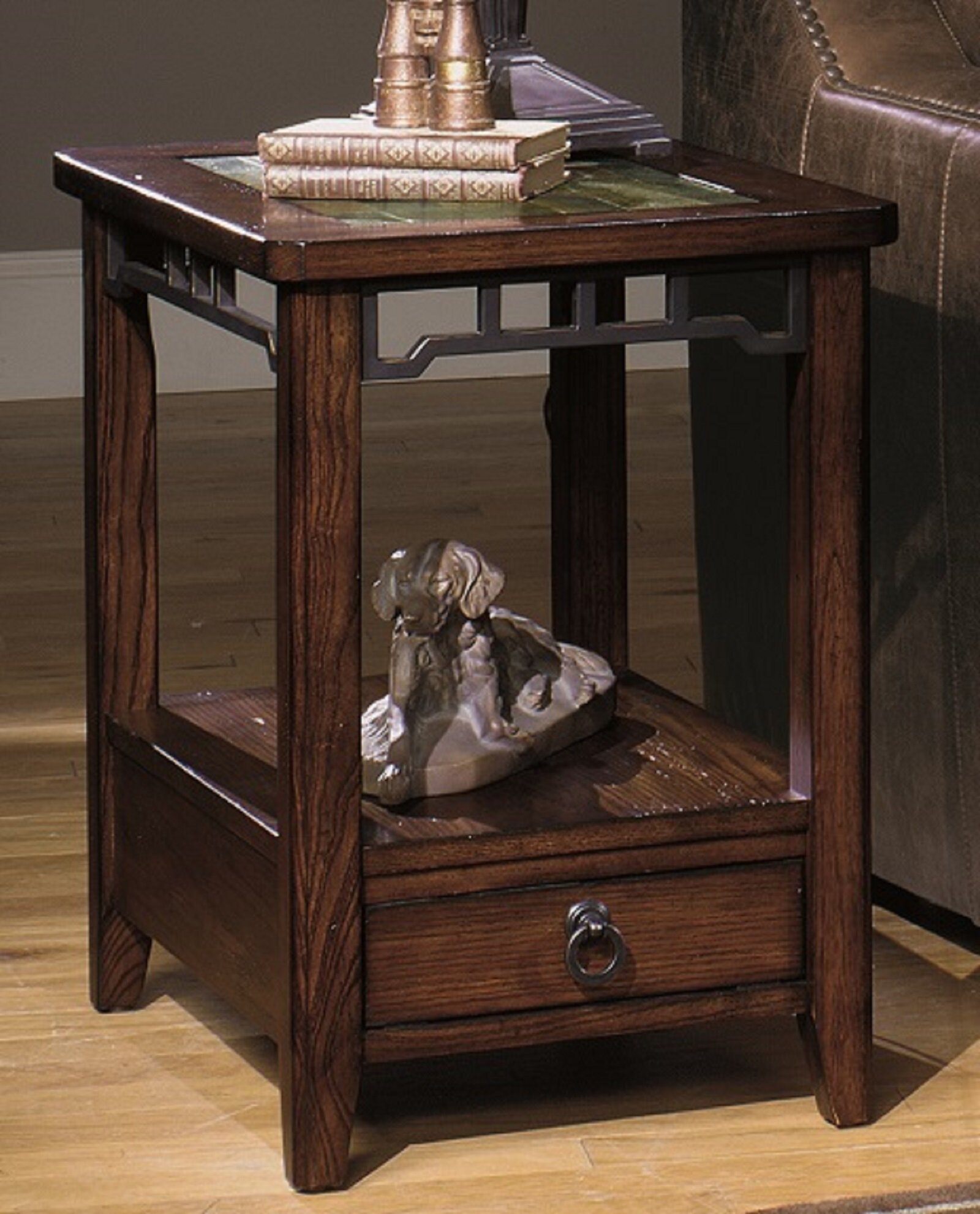 Wildon home 3013 end outlet table with storage