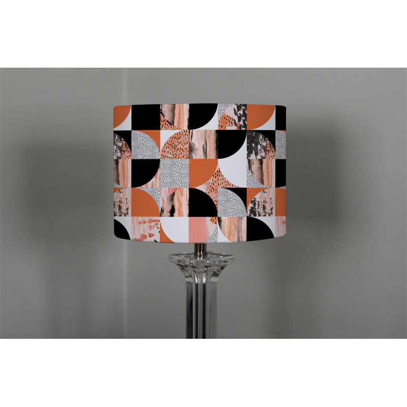 Cotton Drum Lamp Shade ( Uno ), 22cm H x 25cm W x 25cm D