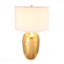 Lampe de table - Lampe de table urne texturée dorée 25,7 "avec abat-jour tambour blanc
