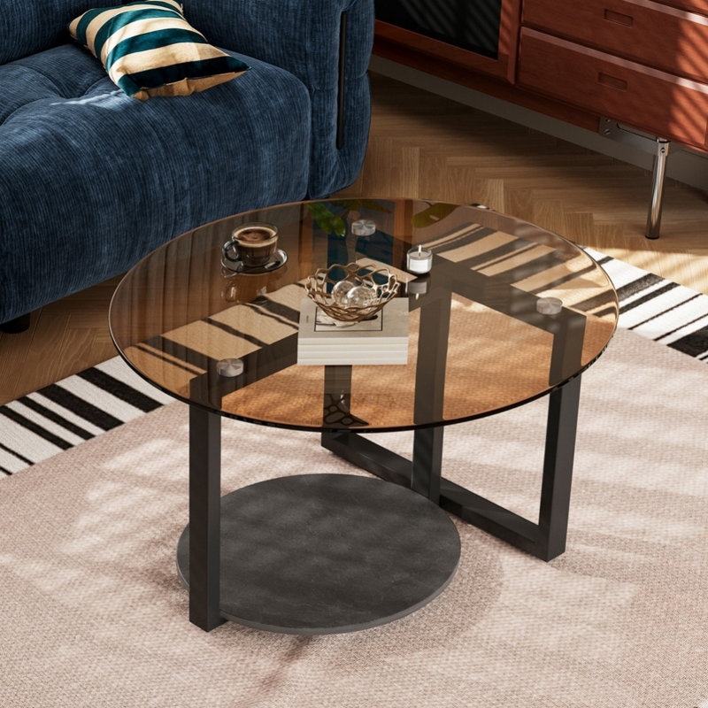 Cross Legs Coffee Table with Storage