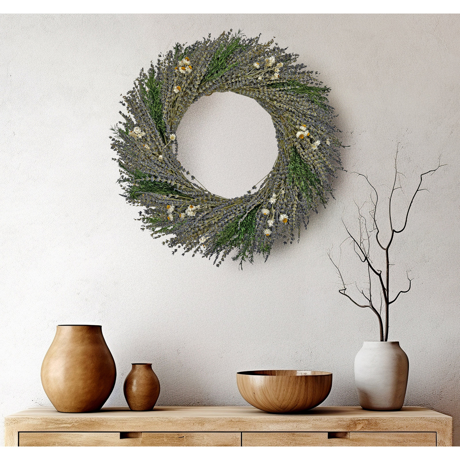21" Lavender Wreath