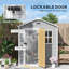 Garden 6 ft. W 4 ft. D PP Resin, Aluminium Reverse Apex Storage Shed