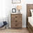 Cansel 23'' W  3-Drawer Nightstand, Tall Farmhouse Bedside Table with 3 Drawers, Traditional Storage for Bedroom, Living Room, Office, 16" D x 23" W x 29" H, Drifted Gray-959965751