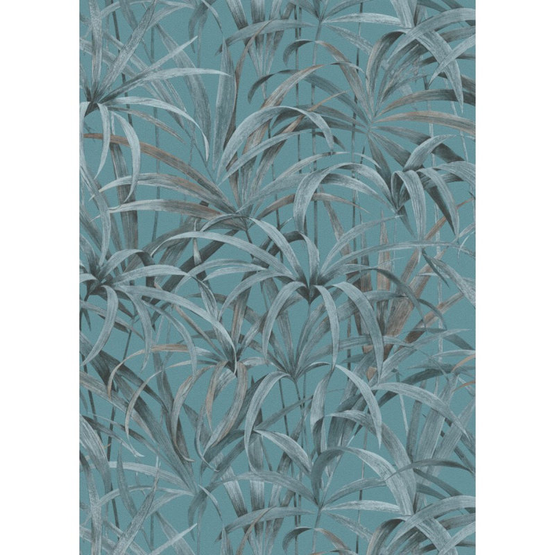 Panneau de papier peint Vallauris, Vert / Gris / Brun
