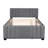 Upholste Platform Bed With Trundle