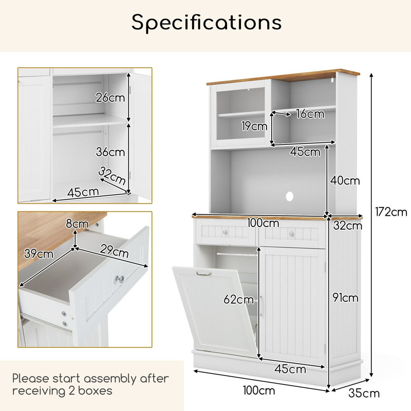172cm Kitchen Pantry